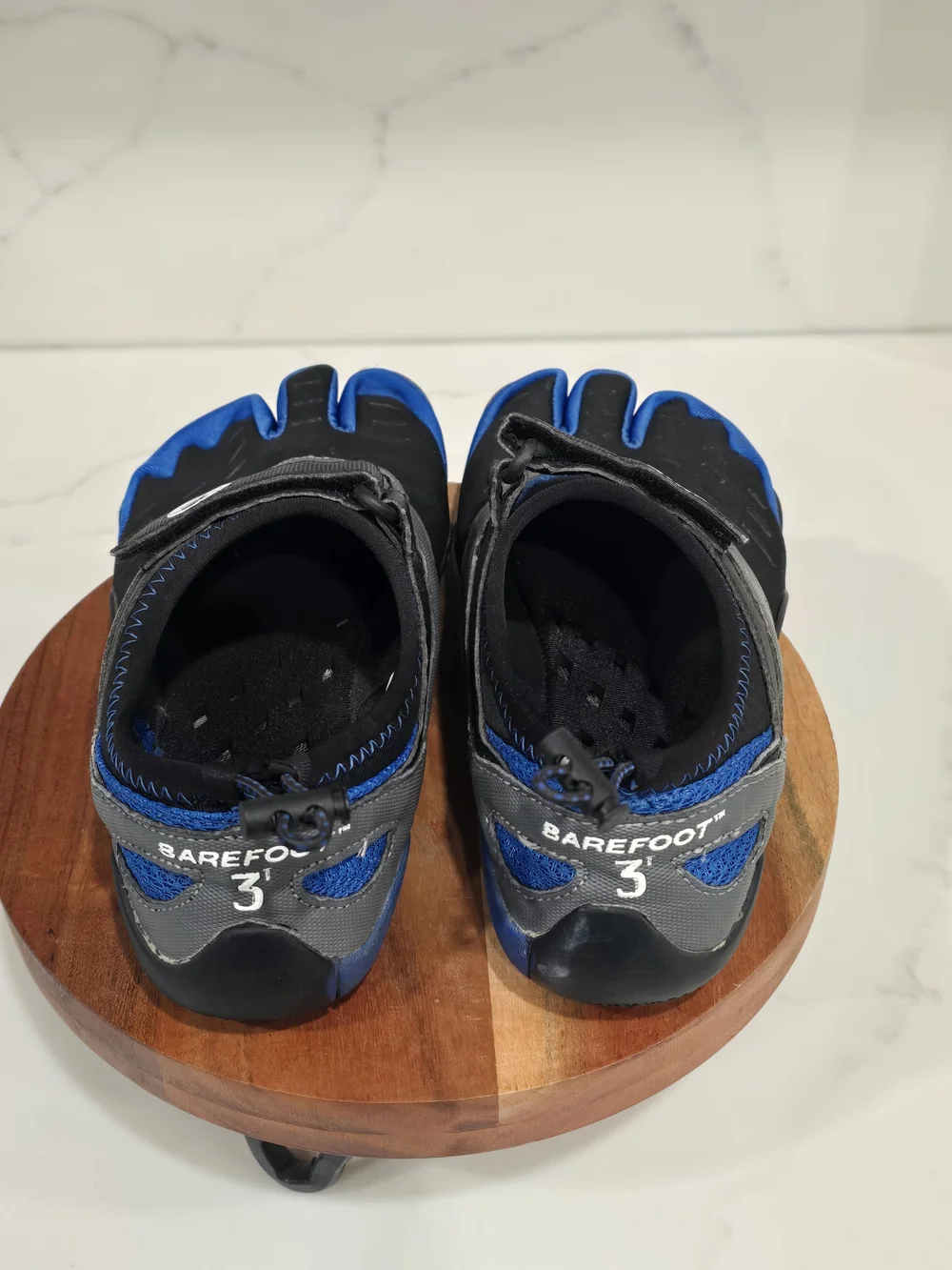 Body Glove Barefoot 3T Men's Size 7 Water Shoes Black Blue 3-Toe Minimalist